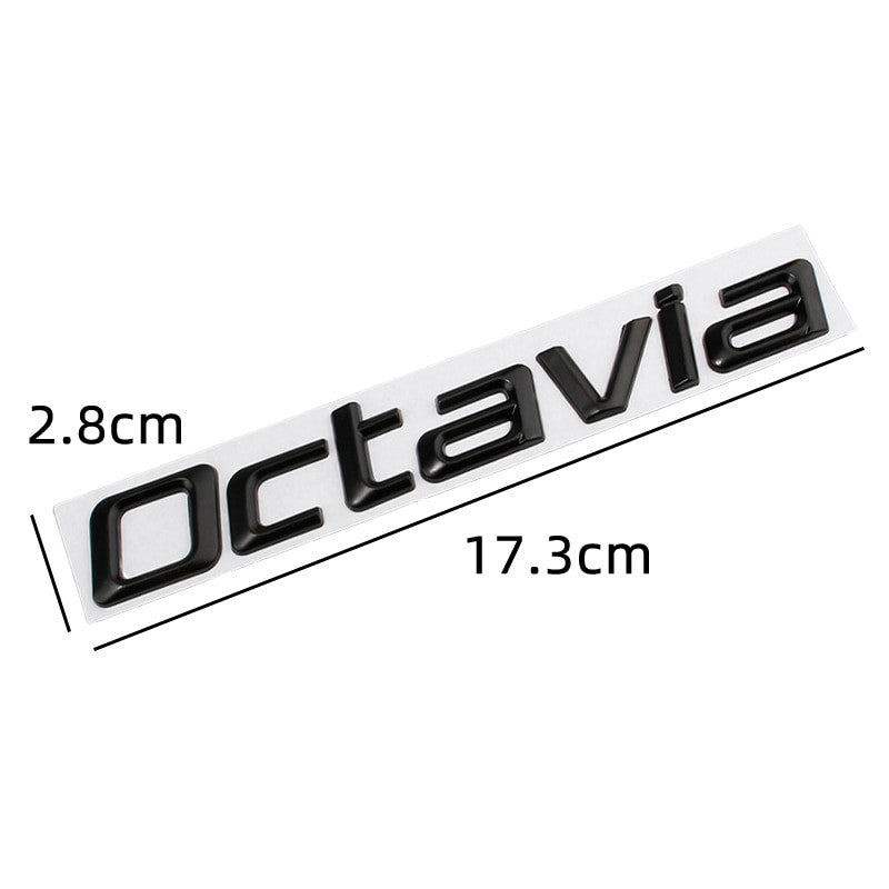 Skoda Rear Trunk Letters Replace Badge Emblem Metal Stickers For Octavia SUPERB FABIA - larahd