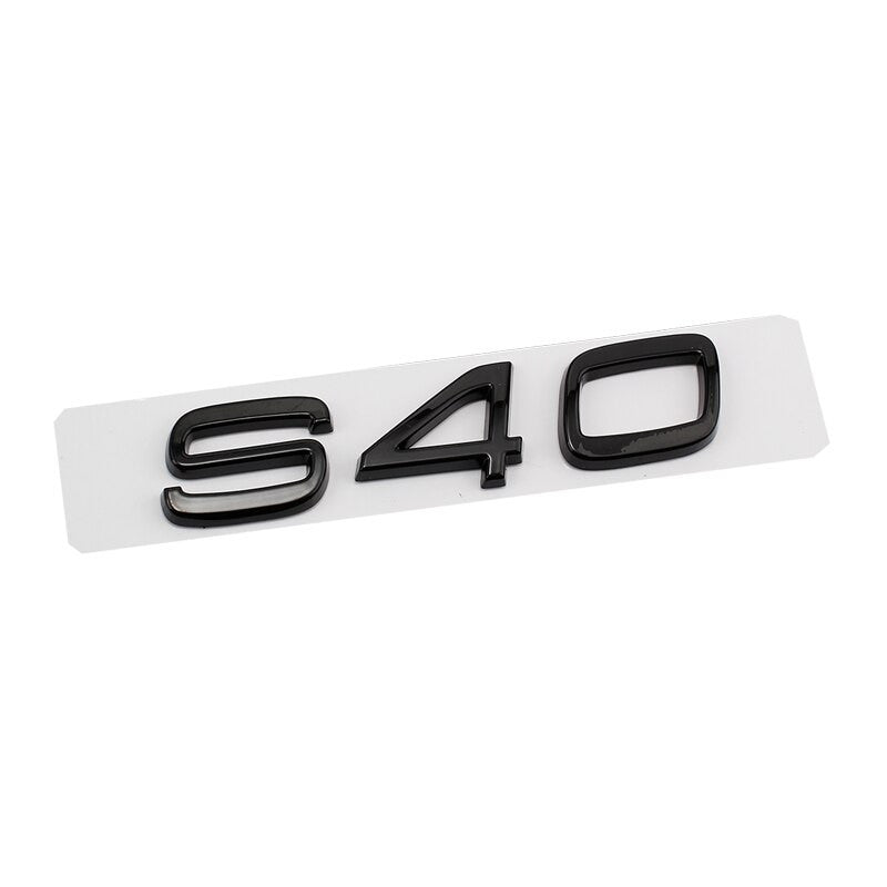 Glossy Black Emblem Sticker For Volvo XC90 XC60 XC40 D2 D5 S80 S90 S60 S40 V40 V60 - larahd