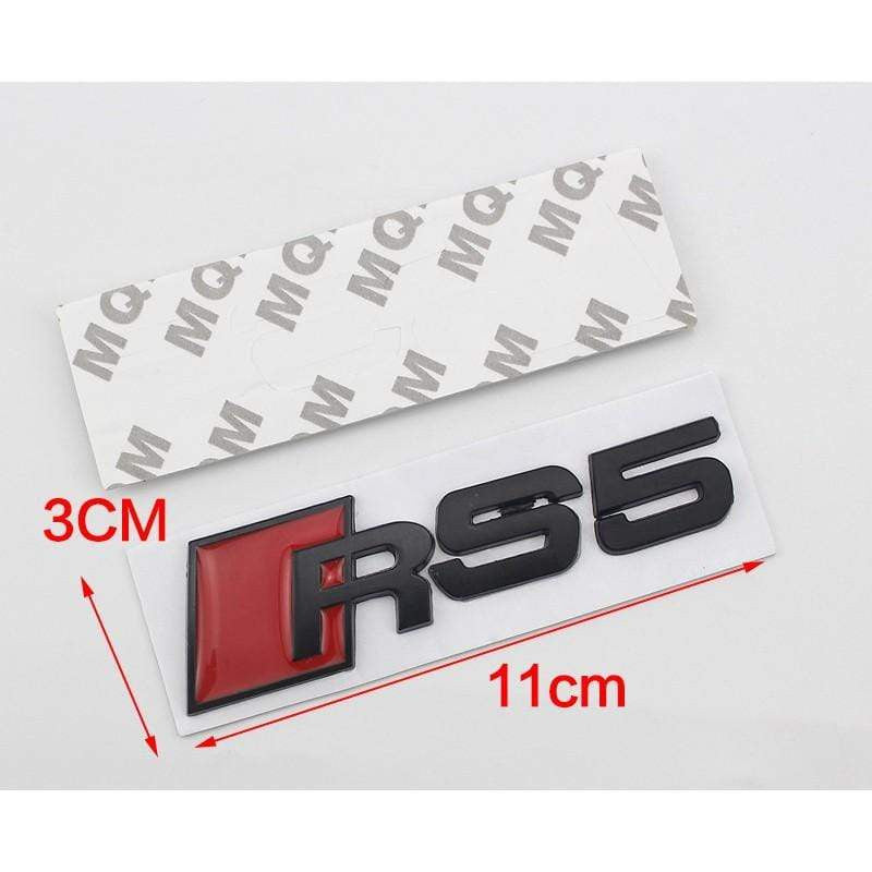 Modified Letetr S3 S4 S5 S6 S8 RS3 RS4 RS5 RS6 RS8 3D Metal Car Sticker for Audi Auto Emblem Badge Decal - larahd