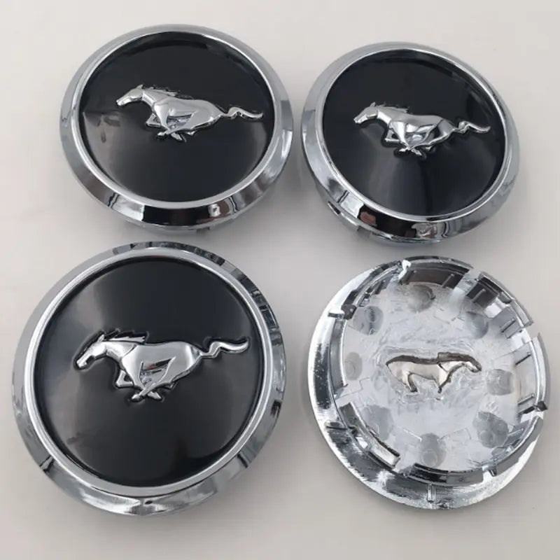 4 pcs 68MM ABS emblem Wheel Center Hub Cap Rim badge covers For Ford mustang GT - larahd