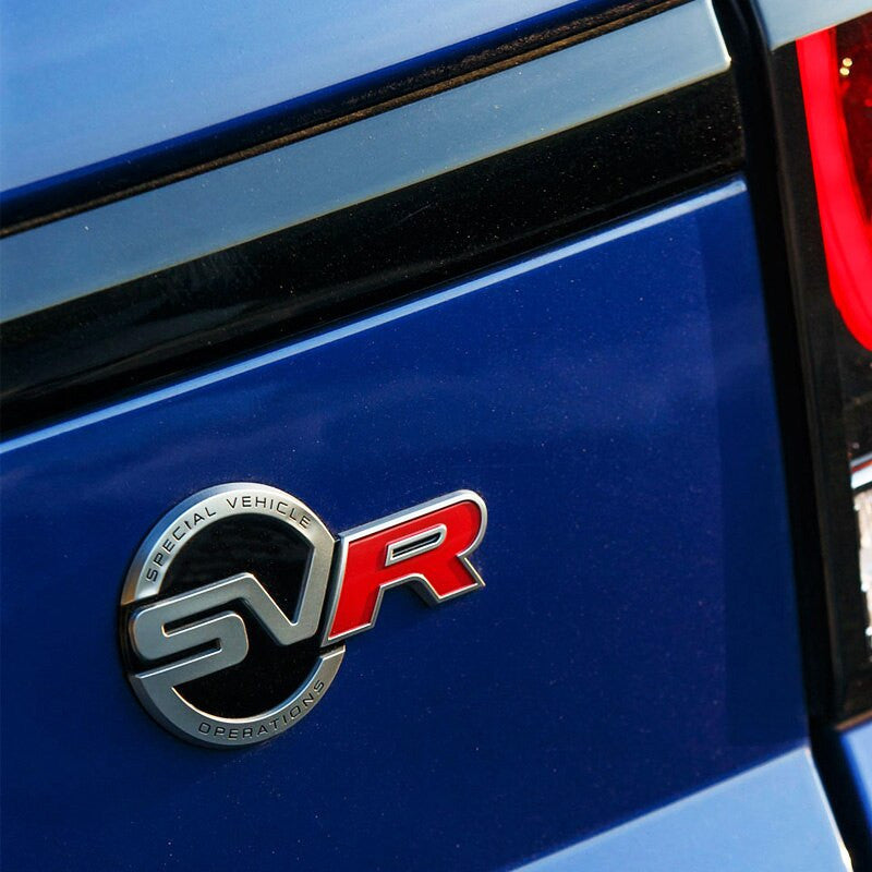 1Pcs Metal Sticker SV SVR Badge Emblem Decals For Range Rover Evoque Defender Discovery - larahd