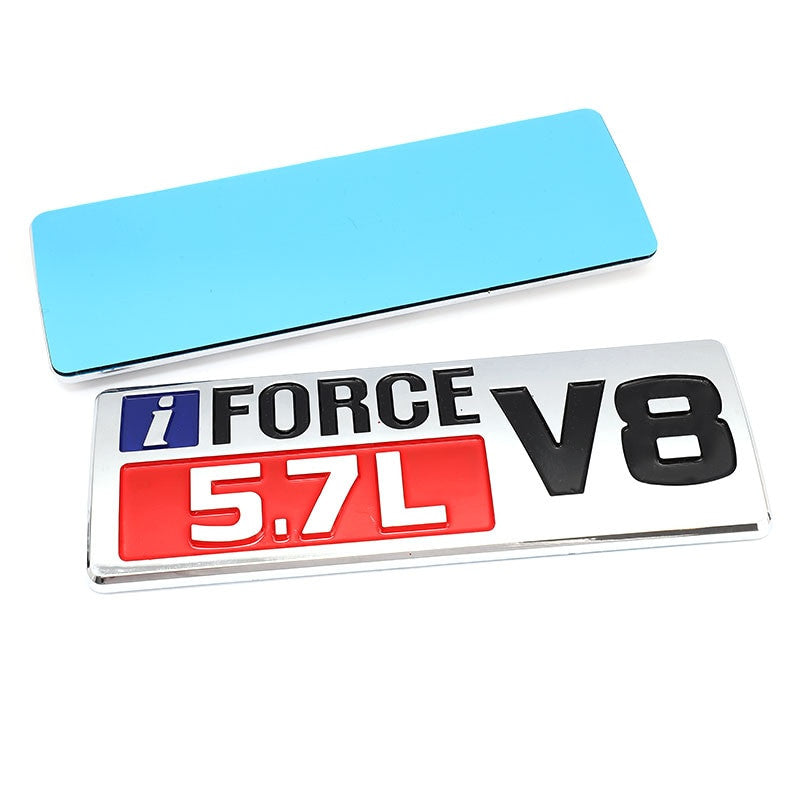 iFORCE 5.7L V8 Stickers Badge Emblem Decals for Toyota Tundra Prado Corolla Highlander