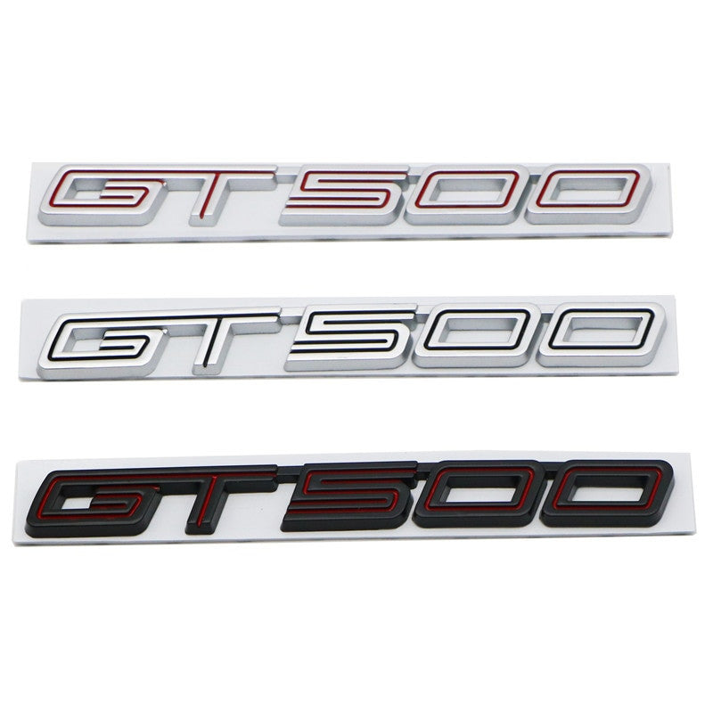 Metal GT500 Letter Stickers Decals For Ford Mustang Emblem Badge - larahd