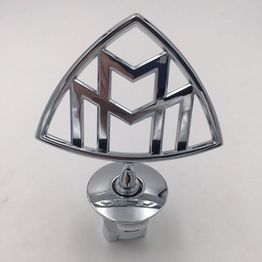 Maybach Front Standing Metal Mark Emblem Bonnet Hood Ornament Rear Badge for Mercedes-Benz