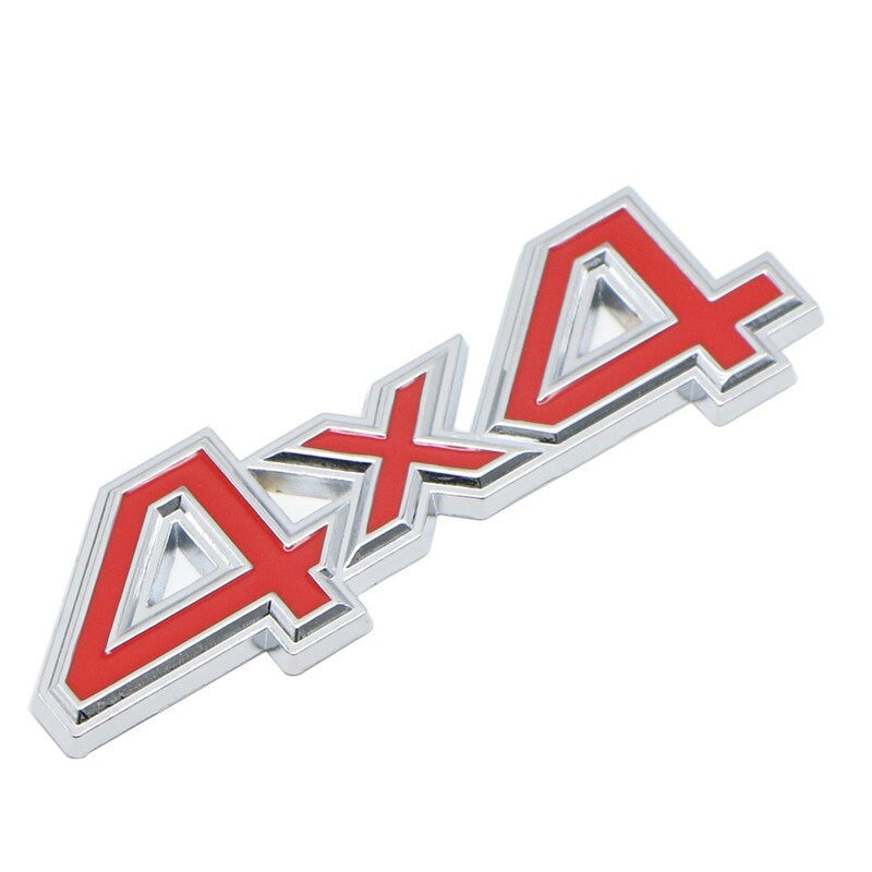 Metal 4WD 4x4 Rear Trunk Tailgate Emblem Badge Decal Sticker SUV