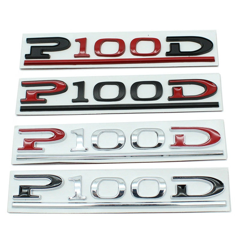 P75D P80D P90D P100D Badge Tesla Rear Trunk Lid Emblem Decal for Model 3 X S Y - larahd