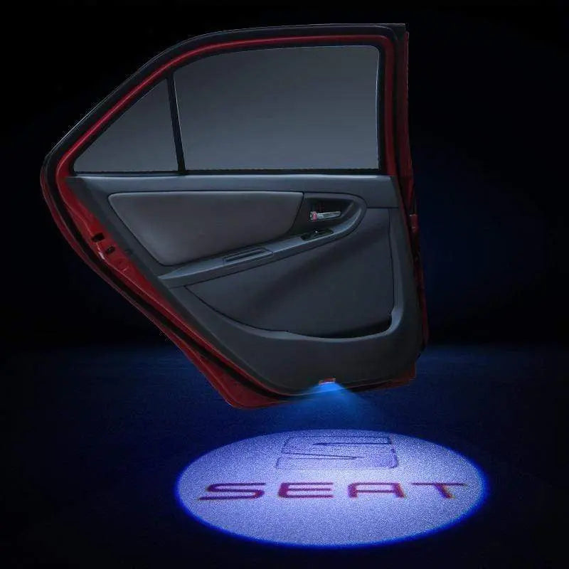 2X LED Car Door Welcome Light HD Logo Courtesy Projector Ghost Laser SEAT - larahd