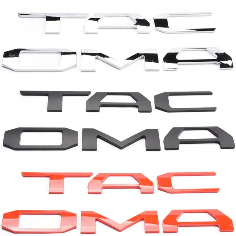 For Toyota Tacoma 2016-2020 Tailgate 3D Letter Cover Emblem Badge - larahd