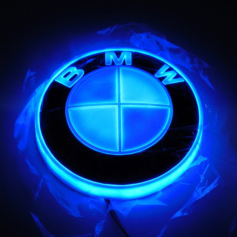 1 pcs 82mm Badge Background LED Light Emblem Logo sticker For BMW 3 4 5 6 7 X M Z Series