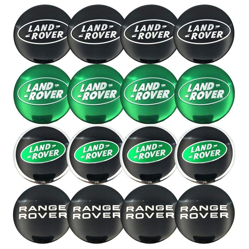 4PCS 56mm Land Rover Range RoverCar Wheel Center Hub Cap Sticker Auto Tire Emblem Badge Decal - larahd