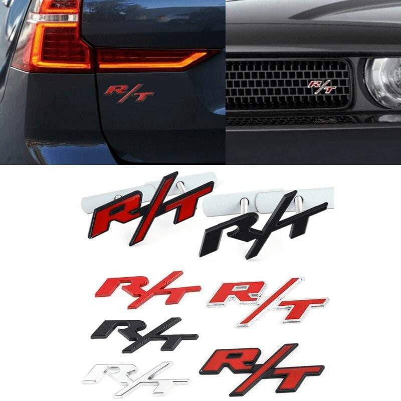 Alloy Car Front Grille Emblem Body Sticker For Dodge R/T RAM Journey Jcuv Charger Challenger Caliber Nitro Auto Styling - larahd