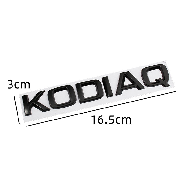 Skoda Rear Trunk Letters Replace Badge Emblem Metal Stickers For Octavia SUPERB FABIA - larahd