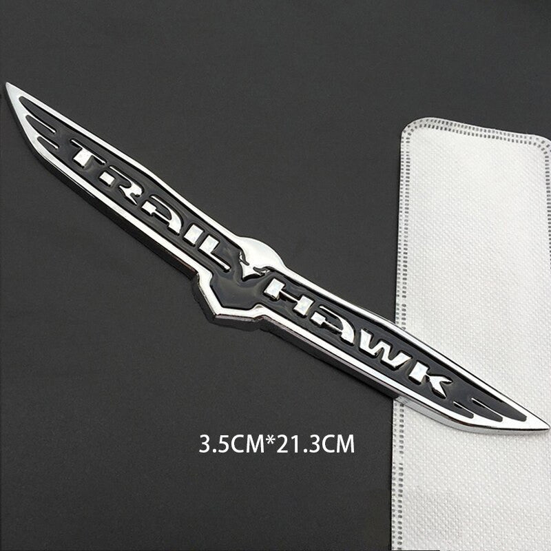 1x Car Fender Tailgate 3D Alloy TRAIL HAWK Emblem Badge Nameplate Sticker