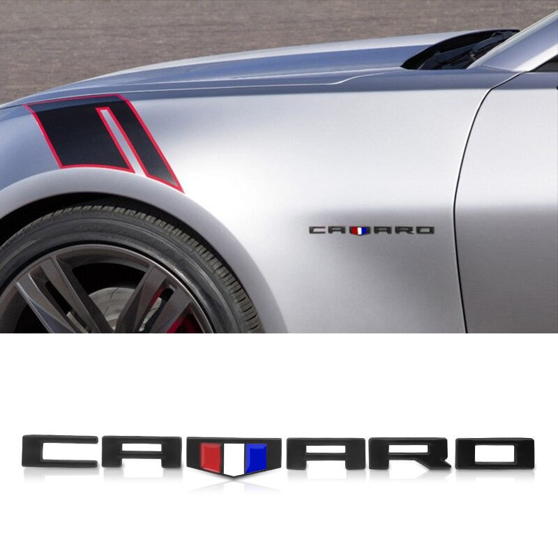 Metal Camaro Badge Emblem Rear Truck Side Fender Sticker Decals For Chevrolet - larahd