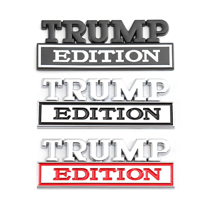 TRUMP Edition Badge Emblem Hood Grille for Subaru Chevrolet Honda Jeep Ford Nissan Lexus - larahd