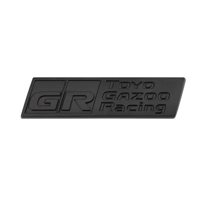 GR Gazoo Racing Badge Front Hood Grille Emblem Decal for Toyota HV YARiS GRMN GR Sport - larahd