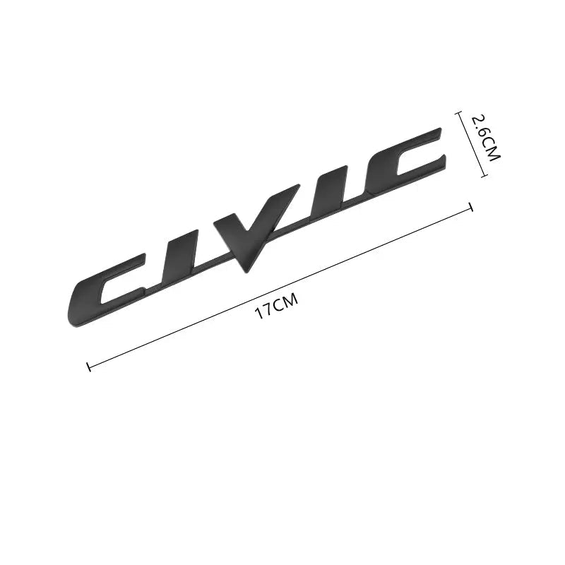 3D Metal VTEC i-VTEC CIVIC Sticker Emblem Badge Decals for Honda City Civic Accord - larahd