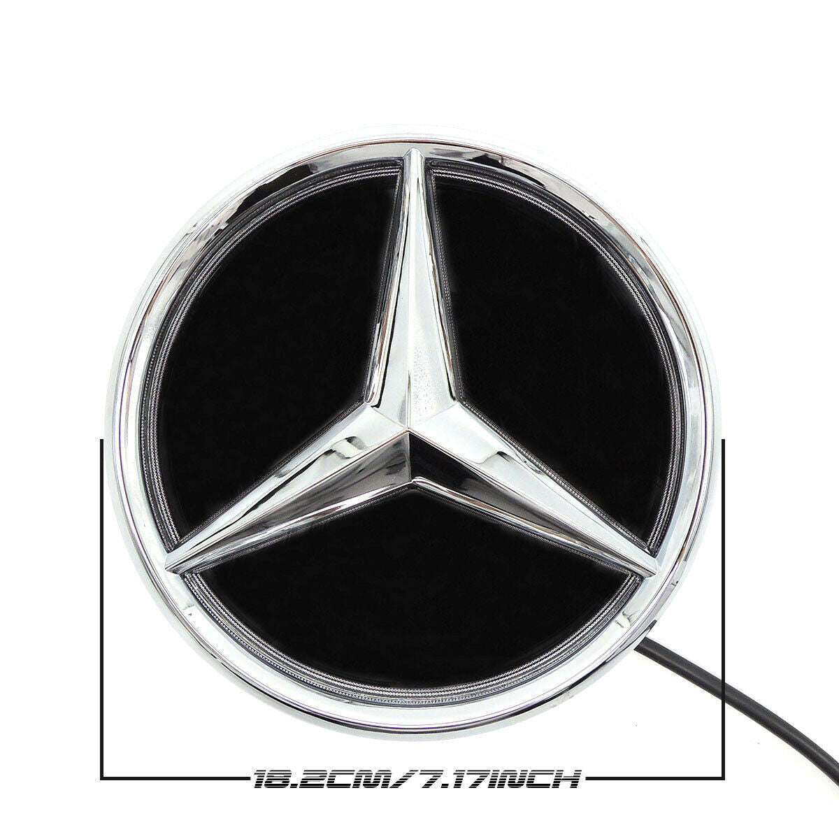 Mirror Led Star Front Logo Emblem Grille Light For Mercedes Benz Twist Type