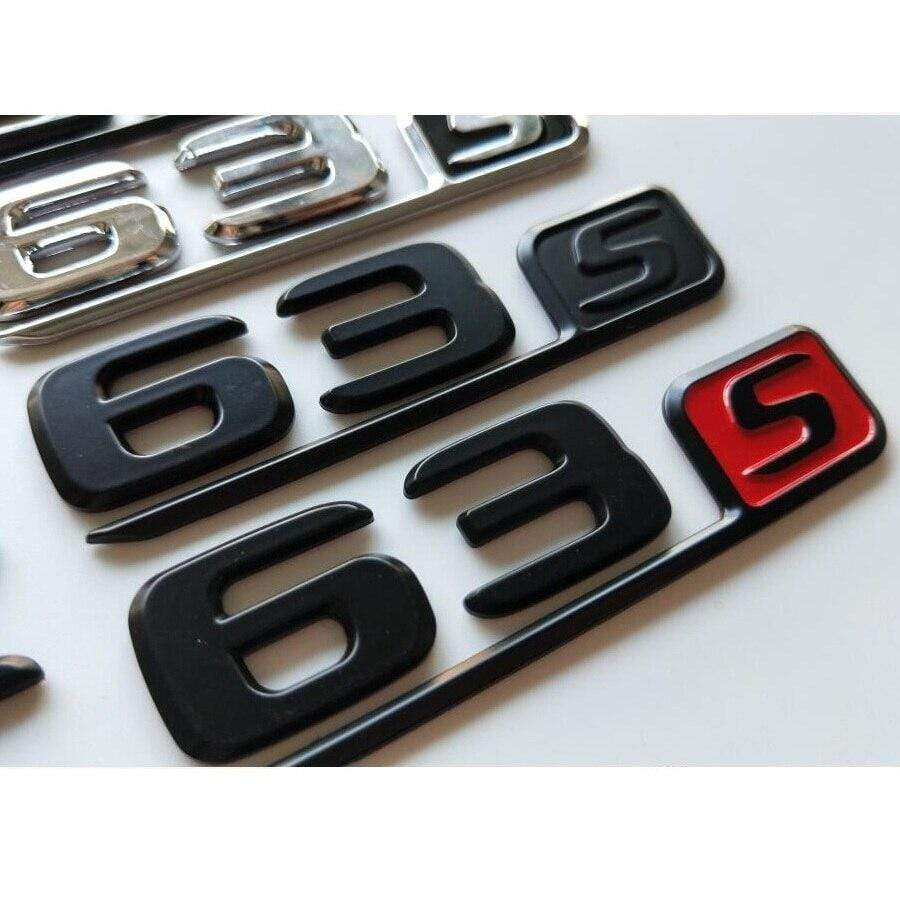 Chrome Black Letters Number Trunk Badges Emblems Emblem Badge Sticker for Mercedes Benz C218 C257 X218 CLS63s CLS63 S AMG - larahd