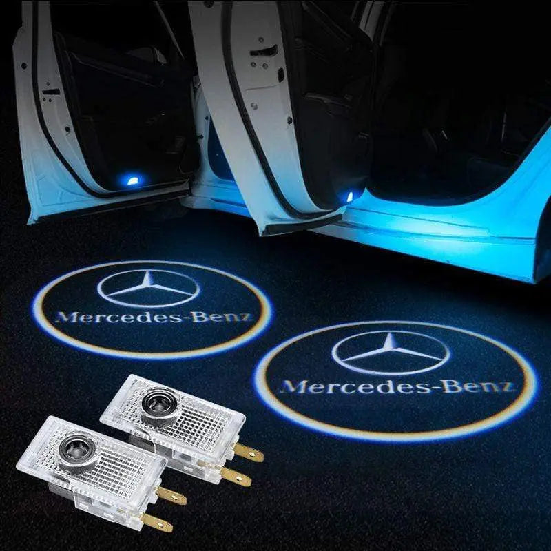 2X Mercedes Shadow Light Logo Door Courtesy LED Projector Ghost Laser for Mercedes-Benz - larahd