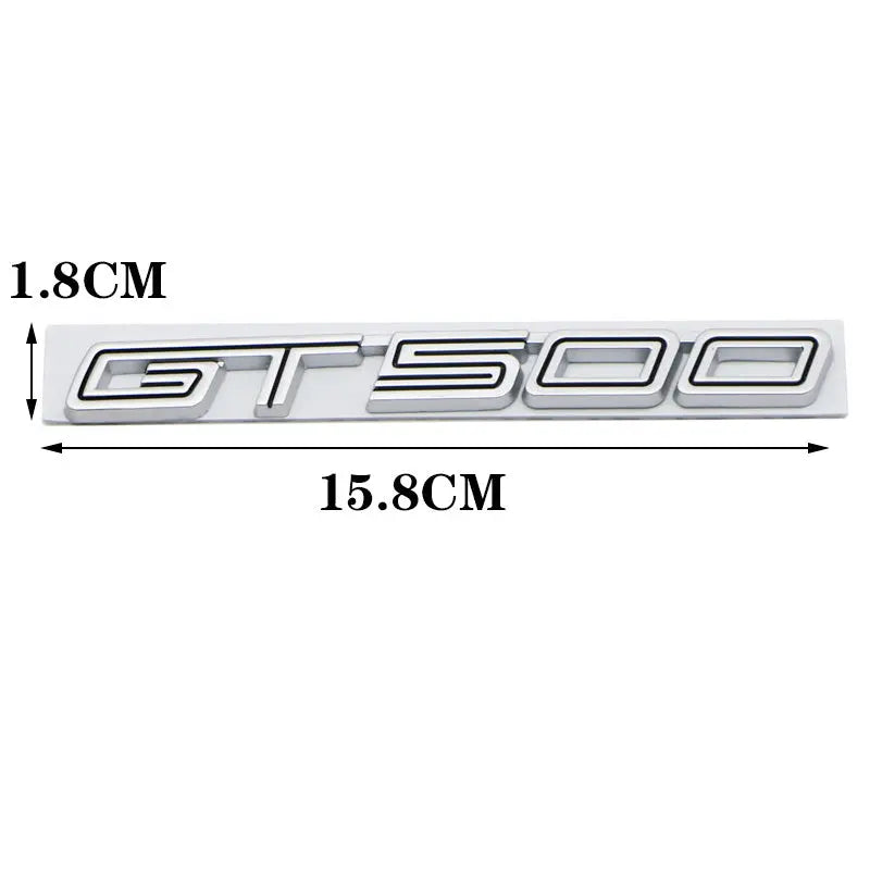 3D Metal GT500 Side Emblem Badge Sticker Rear Trunk Decals for Ford Mustang