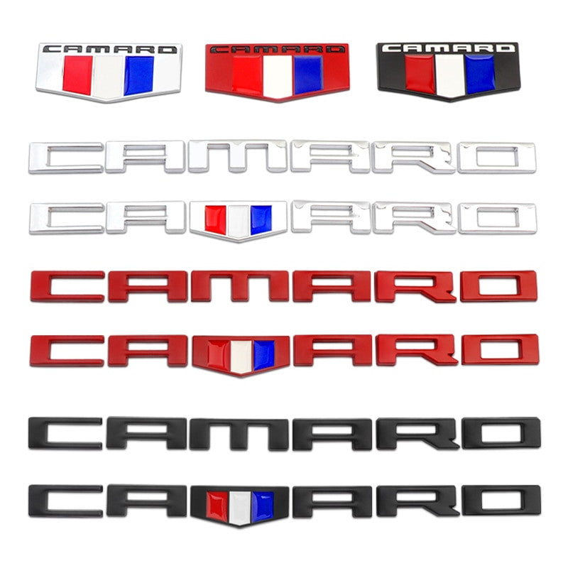 Metal Camaro Badge Emblem Rear Truck Side Fender Sticker Decals For Chevrolet - larahd