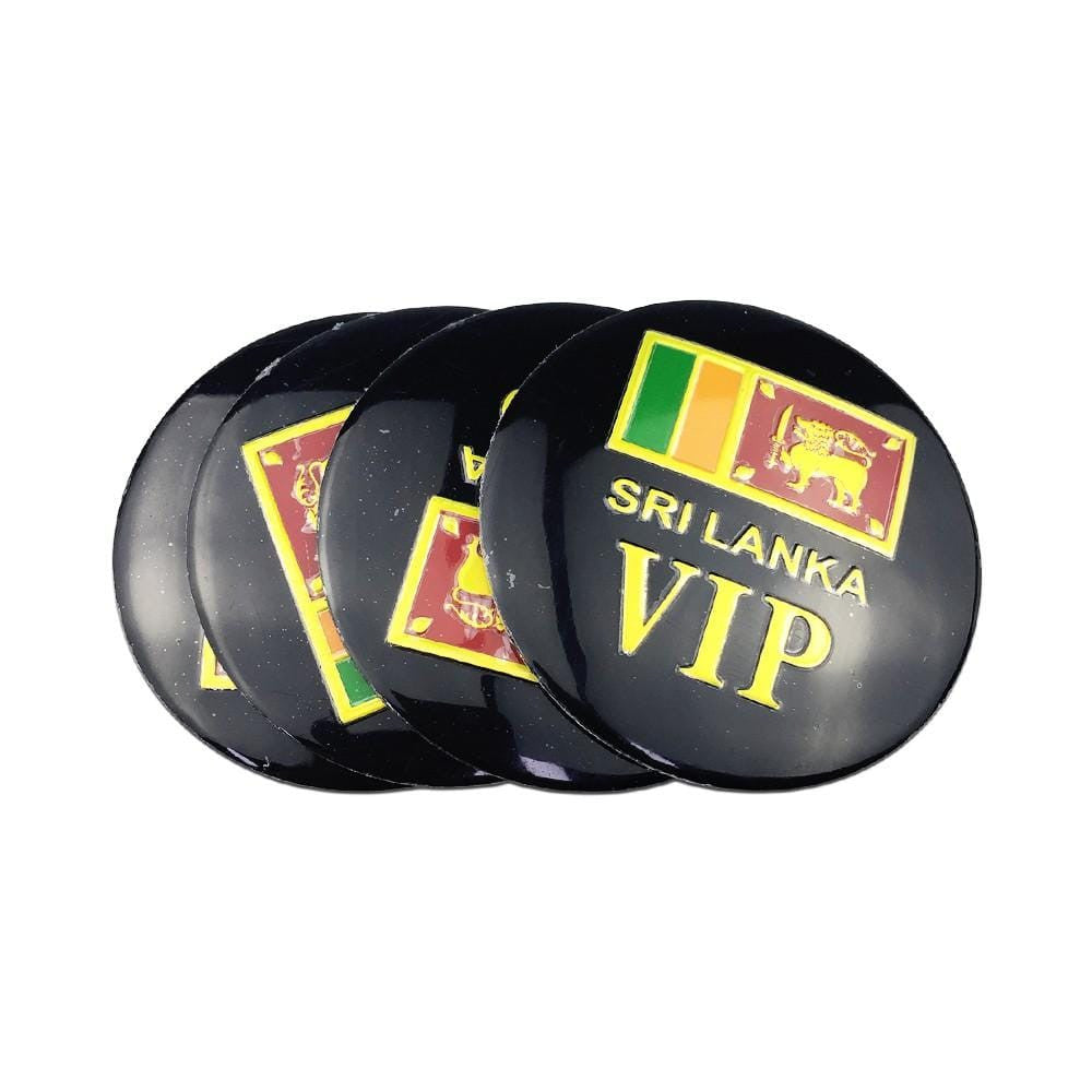 4PCS 56mm Sri Lanka Flag VIP Logo Car Wheel Center Hub Cap Sticker Emblem Badge Decal for SAAB SEAT Peugeot Doage KIA MG