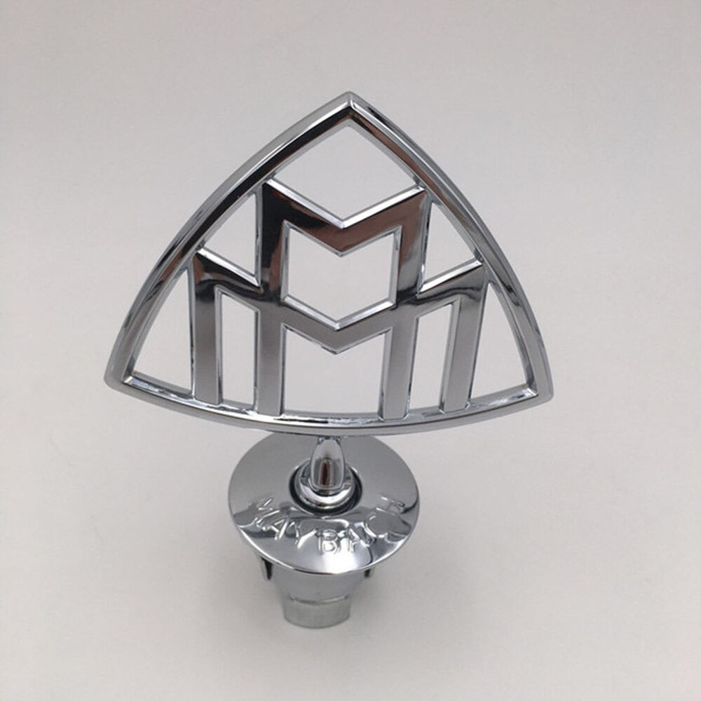 Maybach Front Standing Metal Mark Emblem Bonnet Hood Ornament Rear Badge for Mercedes-Benz