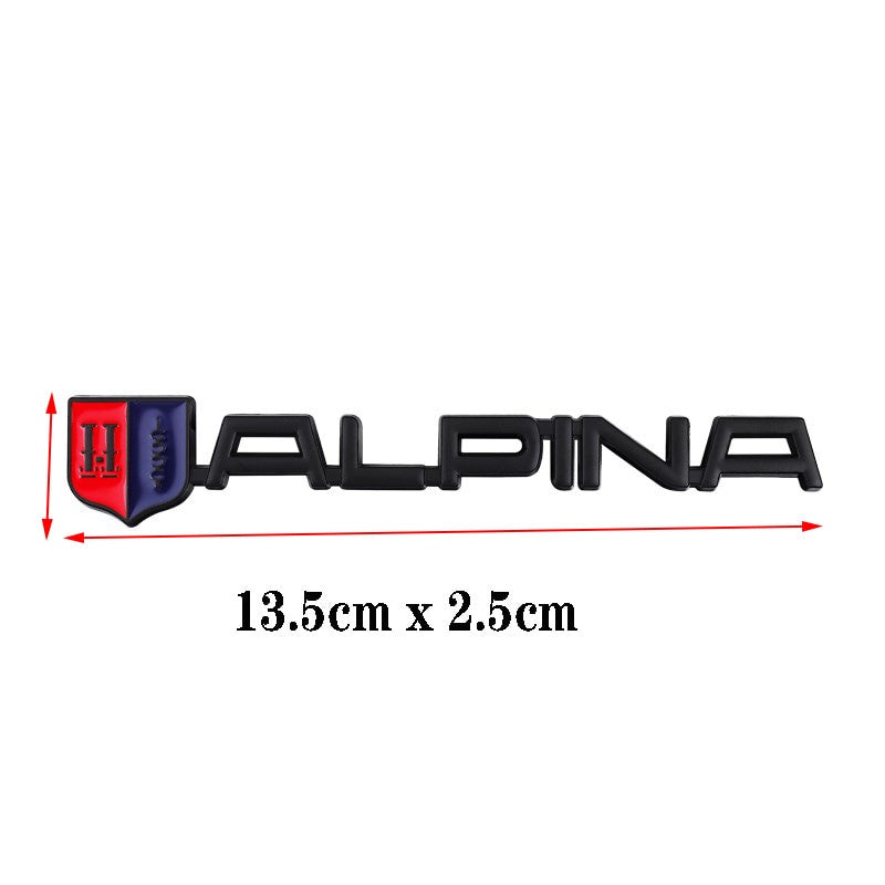 Metal Alpina Grille Emblem Badge Auto Trunk Rear Tailgate sticker