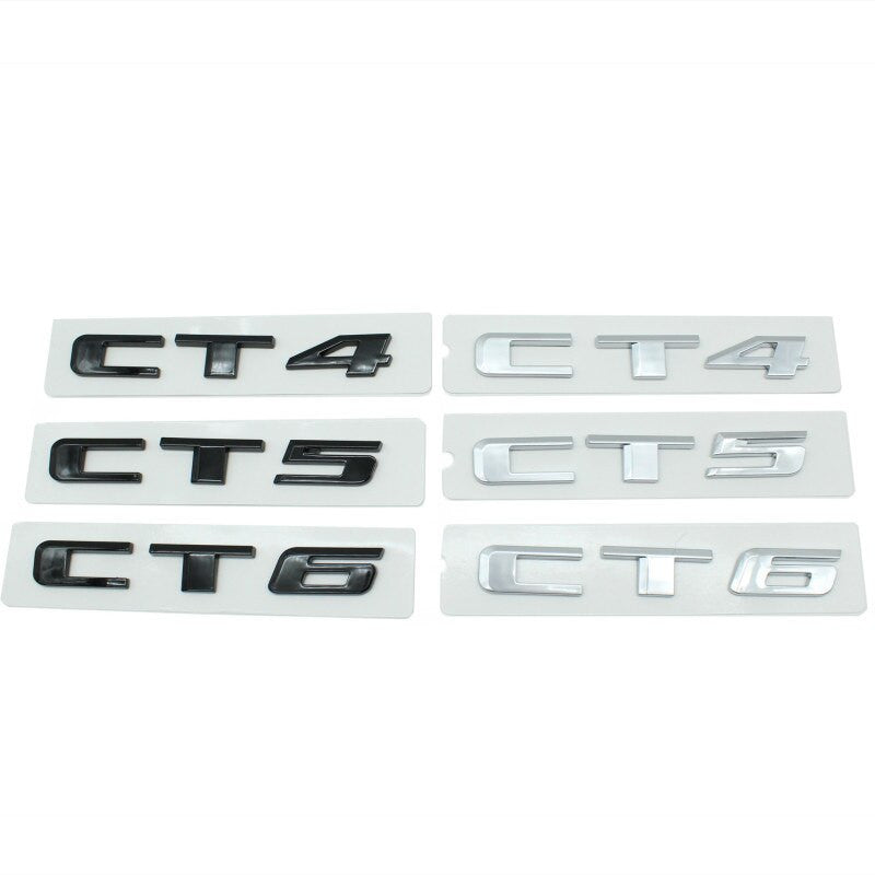 Back Trunk ABS Sticker For Cadillac CT4 CT5 CT6 ATS XT4 XT5 XT6 Badge Emblem - larahd