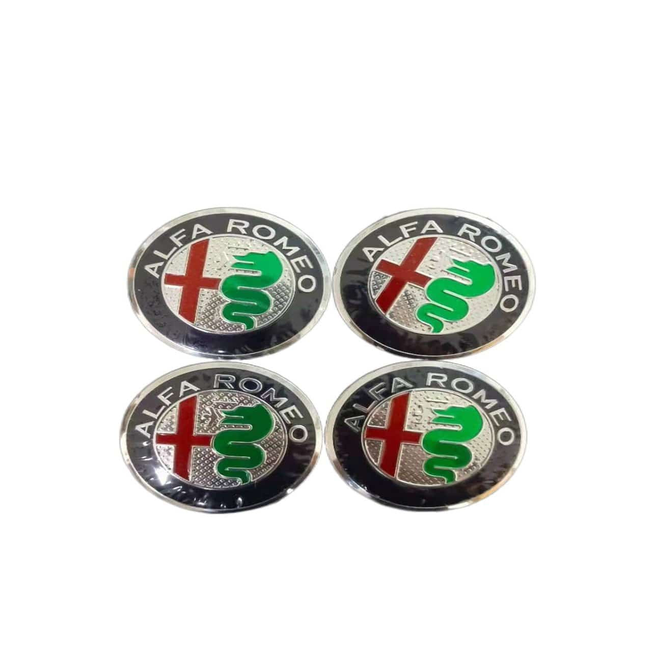 4pcs 56mm Alfa Romeo Car Wheel Center Hub Cap Sticker Auto Tire Emblem Badge Decal Accessories