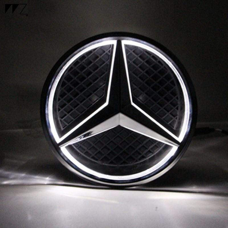 LED  Illuminated Front Light Logo Car Front Grill Grille Star Emblem Badge for Mercedes-Benz