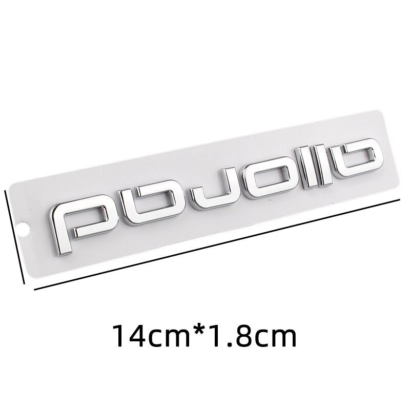 3D ABS Audi Allroad Chrome Decal Sticker For A4 B9 A6 C5 C7 C8 Badge Emblem