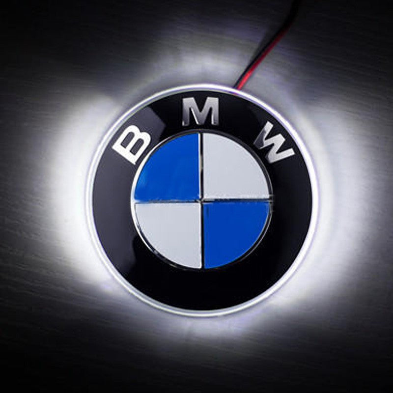 1 pcs 82mm Badge Background LED Light Emblem Logo sticker For BMW 3 4 5 6 7 X M Z Series