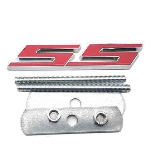 1x 3D Chrome SS Emblem Front Grill Badge For Chevrolet Camaro