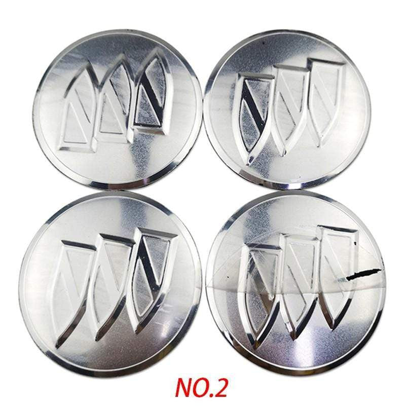 4PCS 56mm Buick Car Wheel Center Hub Cap Sticker Auto Tire Emblem Badge Decal - larahd