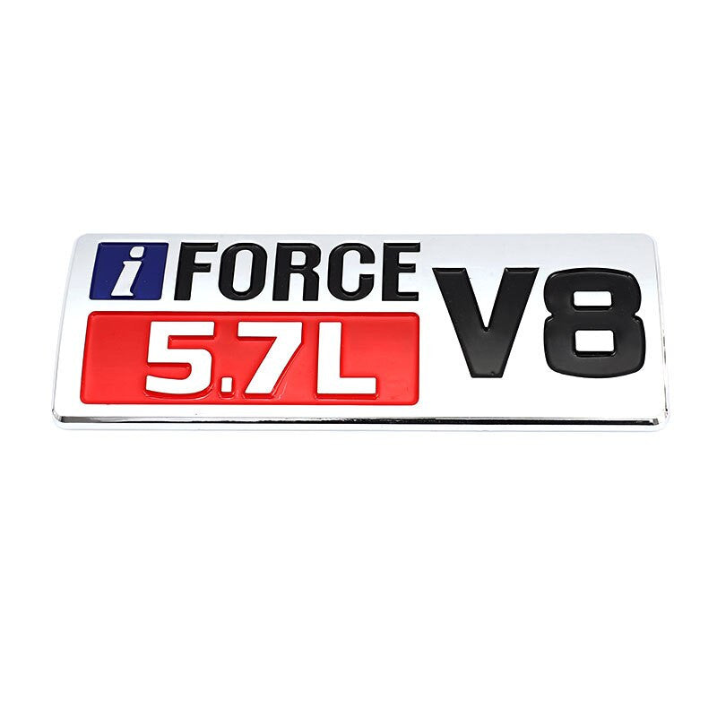 iFORCE 5.7L V8 Stickers Badge Emblem Decals for Toyota Tundra Prado Corolla Highlander