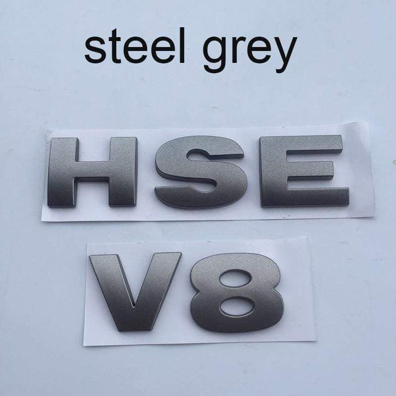 Tail Gate Emblem Brade Sticker V8 HSE for Land Rover Range Rover Discovery 3 4 - larahd