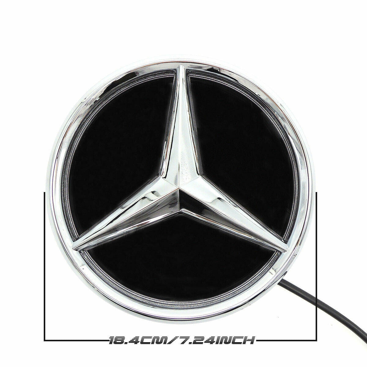 Mirror Car Led Star Logo Grille Badge Light For Mercedes Benz C Class 2019-2020