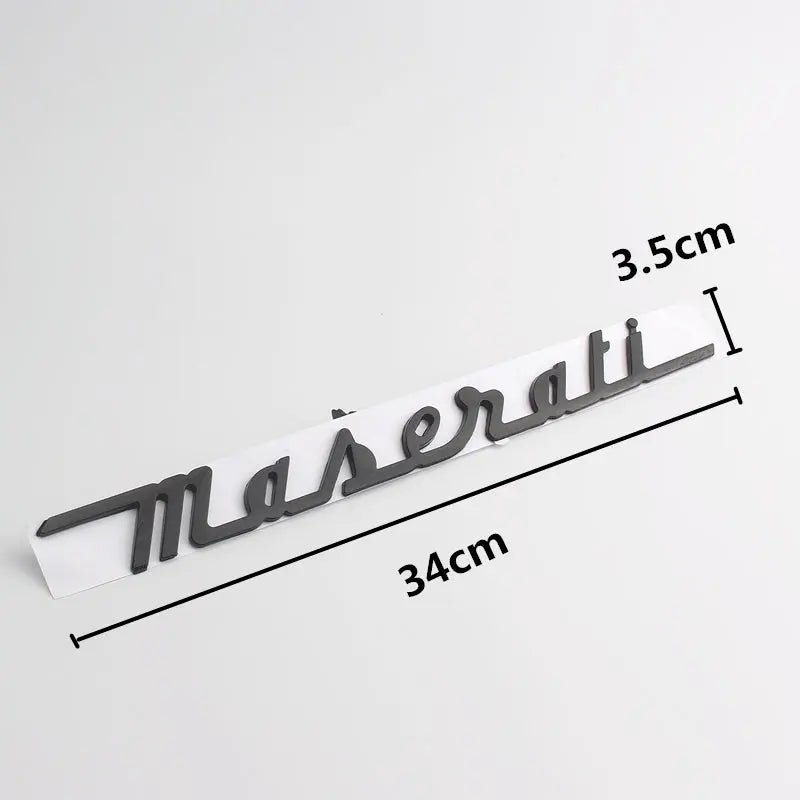 Styling Stickers Decals ABS Trunk Badge for Maserati Levante Quattroporte Ghibli Gransport - larahd