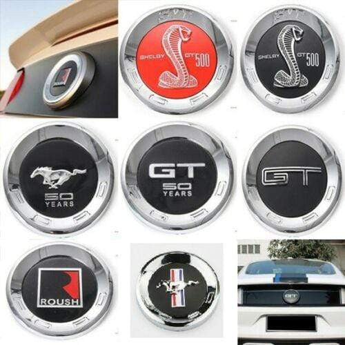 1pcs High quality Black Snake Emblem Badge stickers Car Covers for Mustang Shelby GT500 - larahd