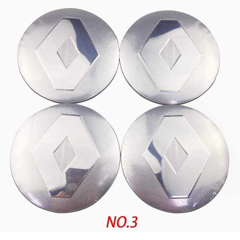 4PCS 56mm Renault Logo Car Wheel Center Hub Cap Sticker Auto Tire Emblem Badge Decal