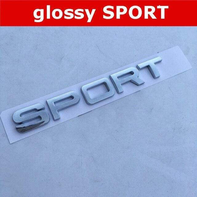 Round Font Letter Emblem Badge for DISCOVERY 4 V8 HSE SPORT Car Refitting Hood Rear Trunk Logo Sticker - larahd