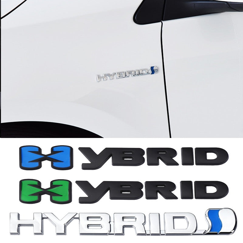 Hybrid Synergy Drive Stickers Metal Emblem Badge Decal For Toyota - larahd