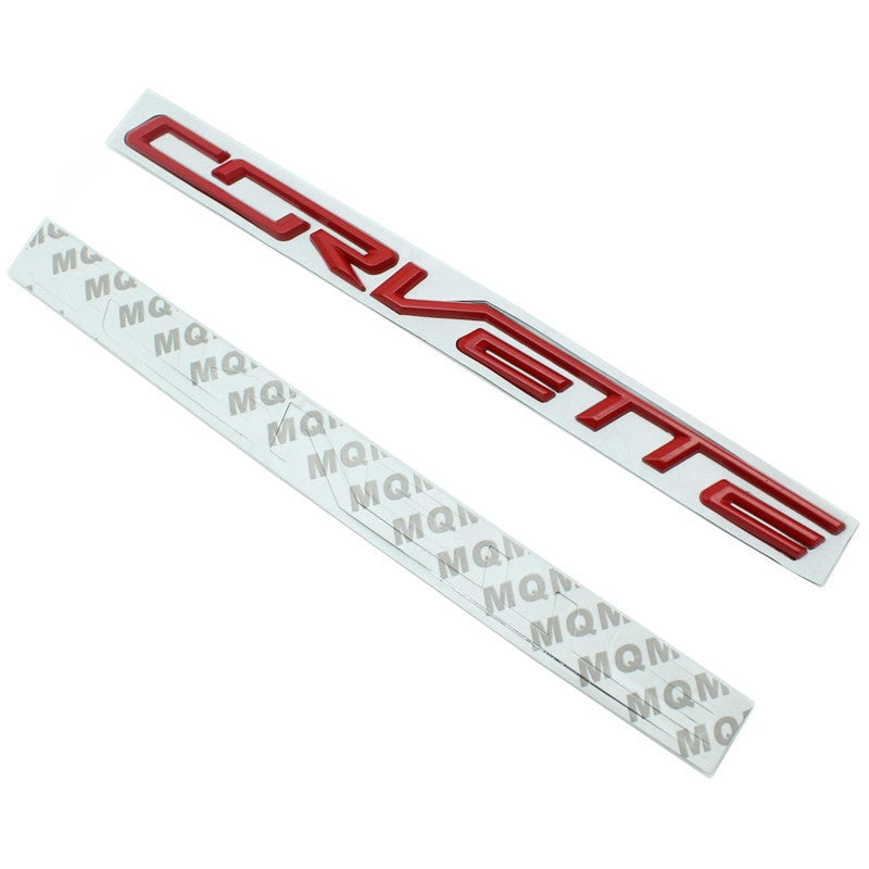 Metal Decals Sticker For Chevrolet Corvette C3 C4 C5 C6 C7 C8 Rear Letters Emblem Badge