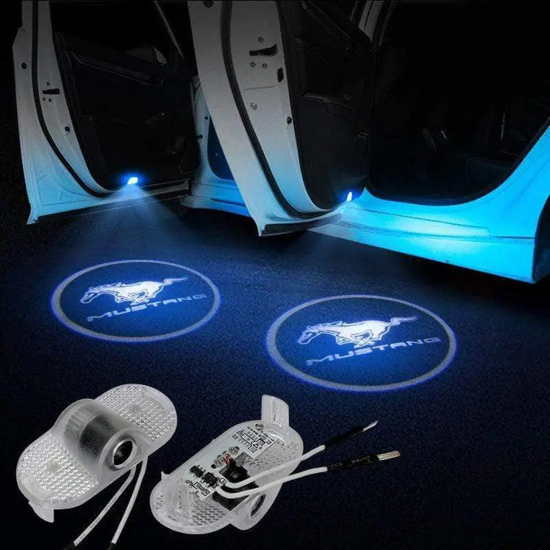 2pcs Door Logo Light LED Laser Projector Step Courtesy Welcome Ghost FOR FORD - larahd