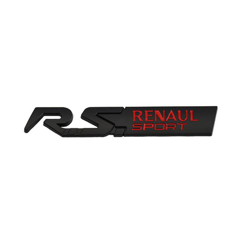 Metal GT Renaul Sport Badge rear Emblem tail sticker For Peugeot Kia - larahd