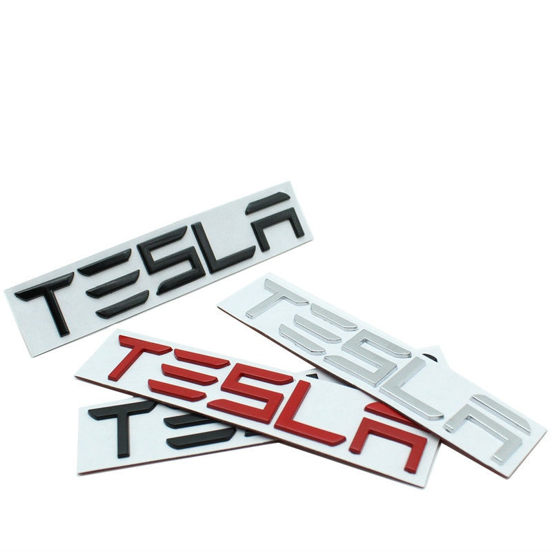 3D Metal for Tesla Model X Model 3 Model S Model Y Stickers Decals emblem badge - larahd