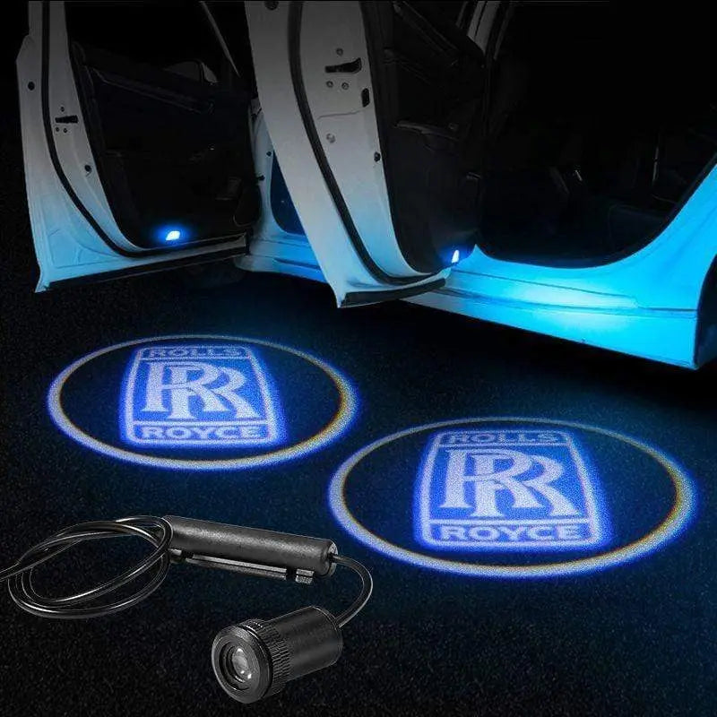 2X Wireless Car Door Welcome Projector Logo Ghost Shadow Laser Light For Rolls-Royce