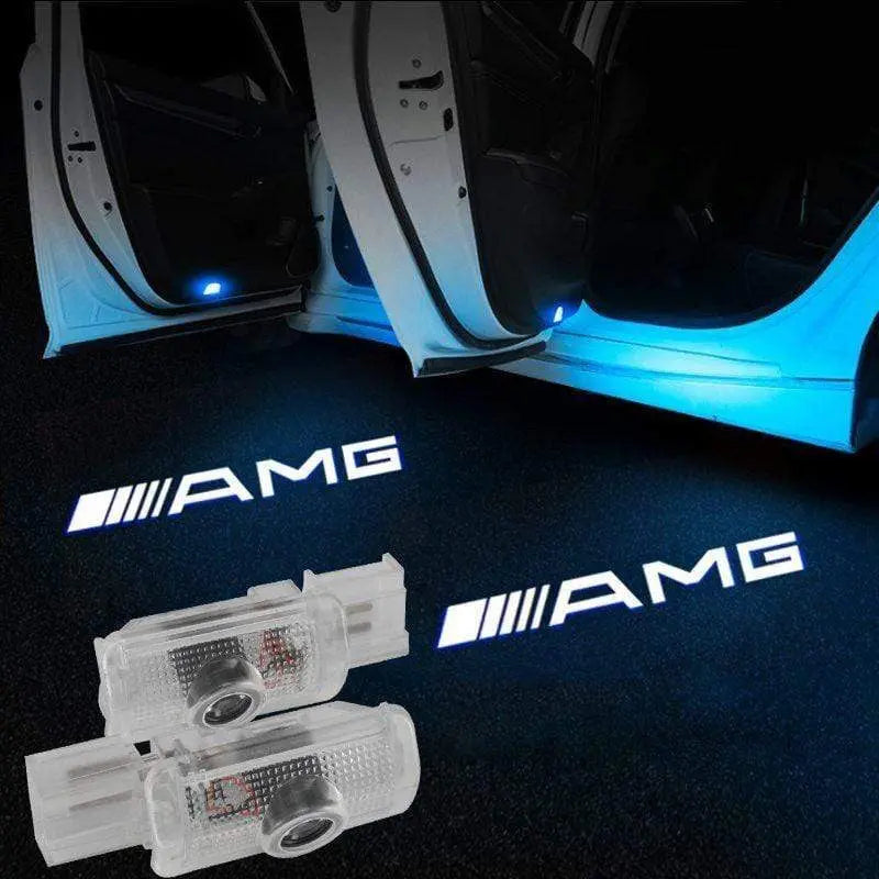 2X Mercedes Shadow Light Logo Door Courtesy LED Projector Ghost Laser for Mercedes-Benz - larahd